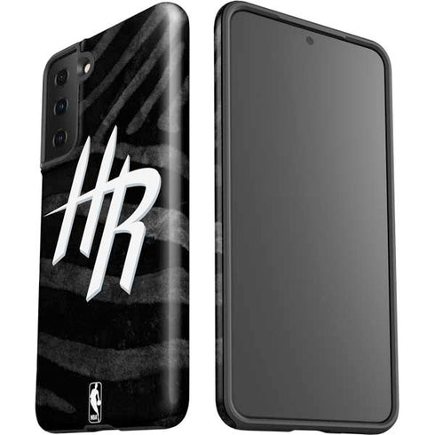NBA Houston Rockets Black Animal Print Galaxy S21 FE Pro Case