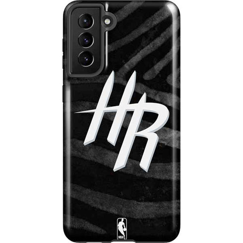 NBA Houston Rockets Black Animal Print Galaxy S21 Plus 5G Pro Case