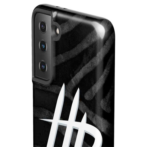 NBA Houston Rockets Black Animal Print Galaxy S21 Plus 5G Pro Case