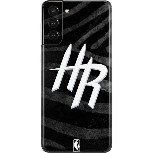 NBA Houston Rockets Black Animal Print Galaxy S21 Plus 5G Skin