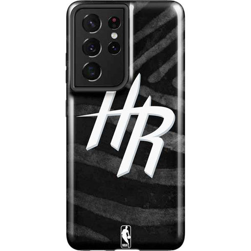 NBA Houston Rockets Black Animal Print Galaxy S21 Ultra 5G Pro Case