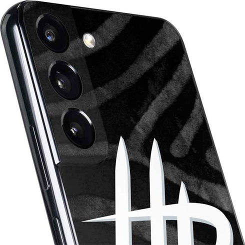 NBA Houston Rockets Black Animal Print Galaxy S22 Skin