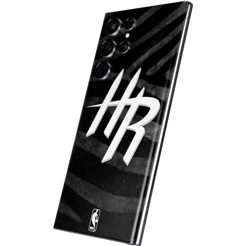 NBA Houston Rockets Black Animal Print Galaxy S22 Ultra Skin