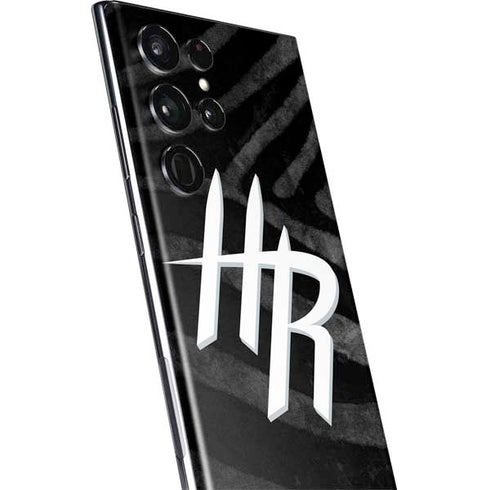 NBA Houston Rockets Black Animal Print Galaxy S22 Ultra Skin