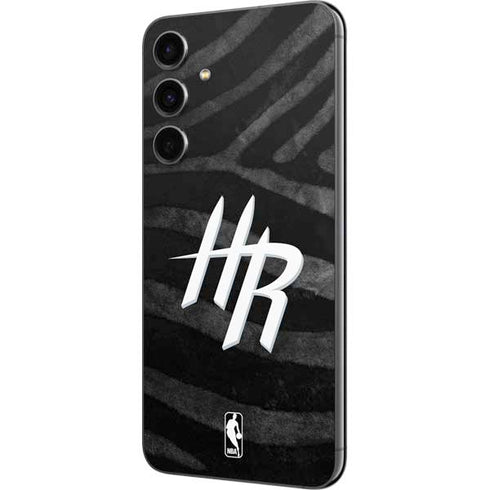 NBA Houston Rockets Black Animal Print Galaxy S23 FE Skin