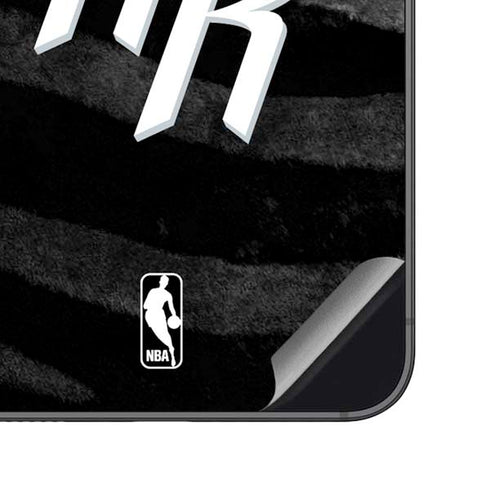 NBA Houston Rockets Black Animal Print Galaxy S23 FE Skin