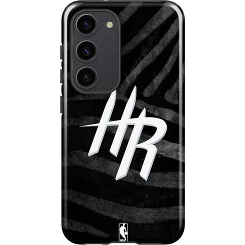NBA Houston Rockets Black Animal Print Galaxy S23 Pro Case