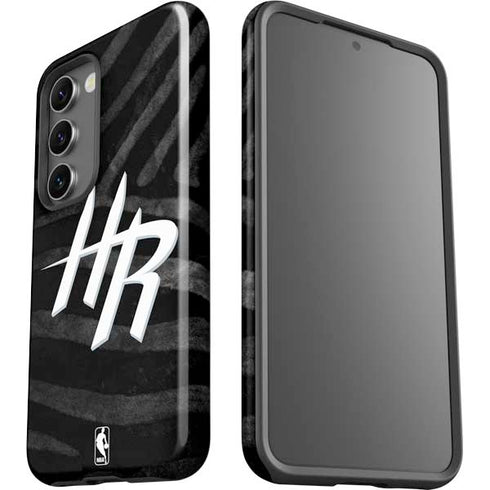 NBA Houston Rockets Black Animal Print Galaxy S23 Pro Case