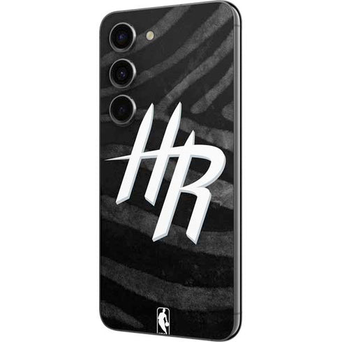 NBA Houston Rockets Black Animal Print Galaxy S23 Skin