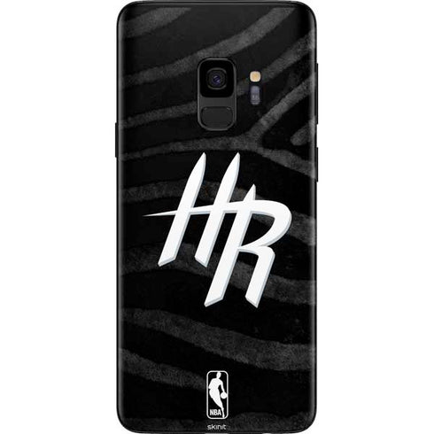 NBA Houston Rockets Black Animal Print Galaxy S9 Skin