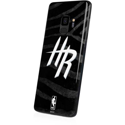NBA Houston Rockets Black Animal Print Galaxy S9 Skin