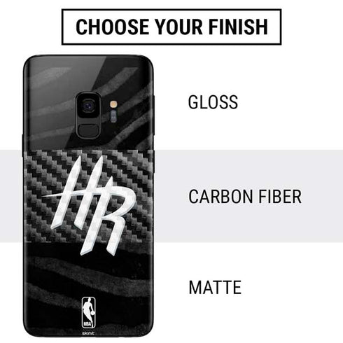 NBA Houston Rockets Black Animal Print Galaxy S9 Skin