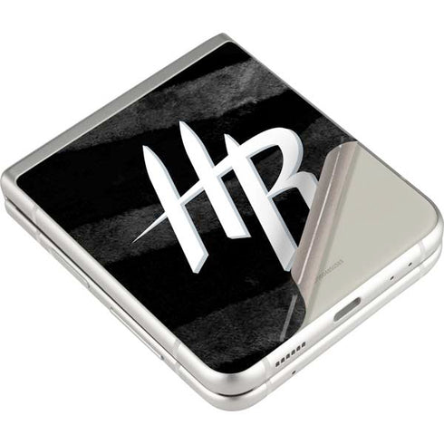 NBA Houston Rockets Black Animal Print Galaxy Z Flip3 5G Skin