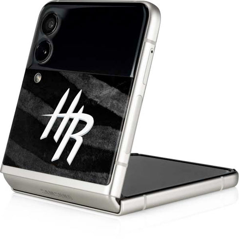 NBA Houston Rockets Black Animal Print Galaxy Z Flip3 5G Skin