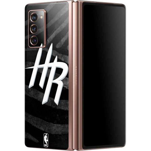 NBA Houston Rockets Black Animal Print Galaxy Z Fold2 5G Skin