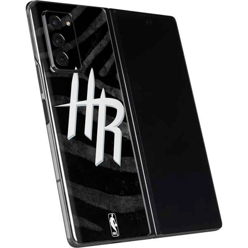 NBA Houston Rockets Black Animal Print Galaxy Z Fold2 5G Skin