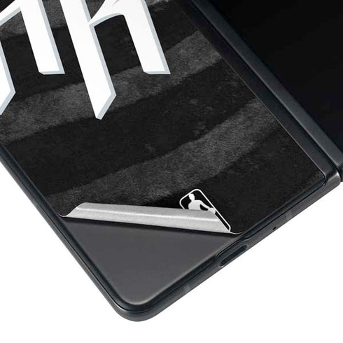 NBA Houston Rockets Black Animal Print Galaxy Z Fold3 5G Skin