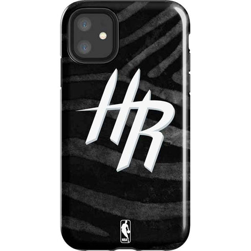 NBA Houston Rockets Black Animal Print iPhone 11 Impact Case