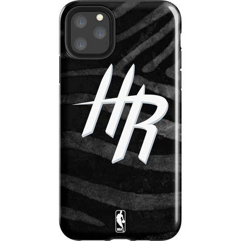 NBA Houston Rockets Black Animal Print iPhone 11 Pro Max Impact Case