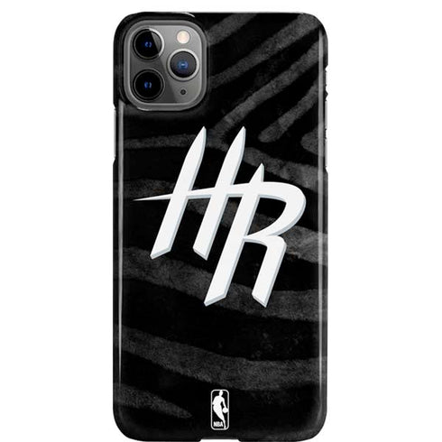 NBA Houston Rockets Black Animal Print iPhone 11 Pro Max Lite Case