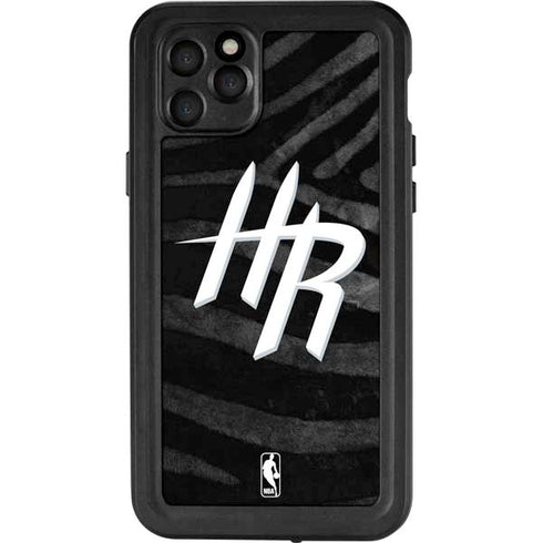 NBA Houston Rockets Black Animal Print iPhone 11 Pro Max Waterproof Case