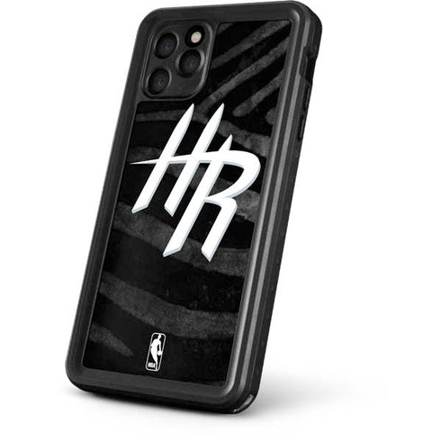 NBA Houston Rockets Black Animal Print iPhone 11 Pro Max Waterproof Case