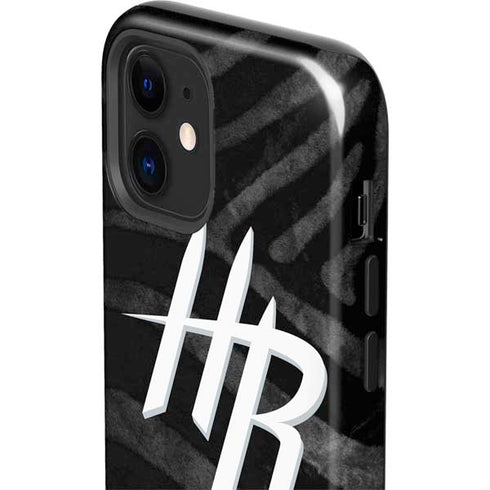NBA Houston Rockets Black Animal Print iPhone 12 Impact Case