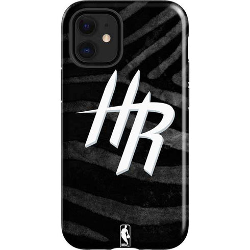 NBA Houston Rockets Black Animal Print iPhone 12 Mini Impact Case