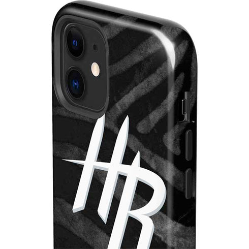 NBA Houston Rockets Black Animal Print iPhone 12 Mini Impact Case