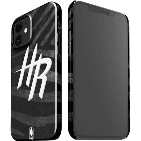 NBA Houston Rockets Black Animal Print iPhone 12 Mini Lite Case