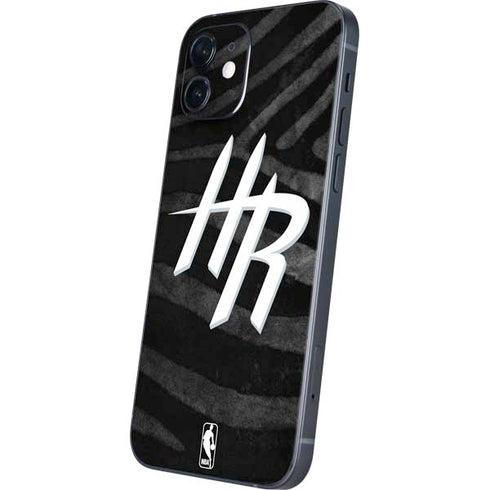 NBA Houston Rockets Black Animal Print iPhone 12 Mini Skin