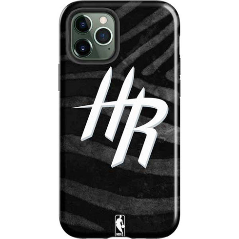 NBA Houston Rockets Black Animal Print iPhone 12 Pro Impact Case