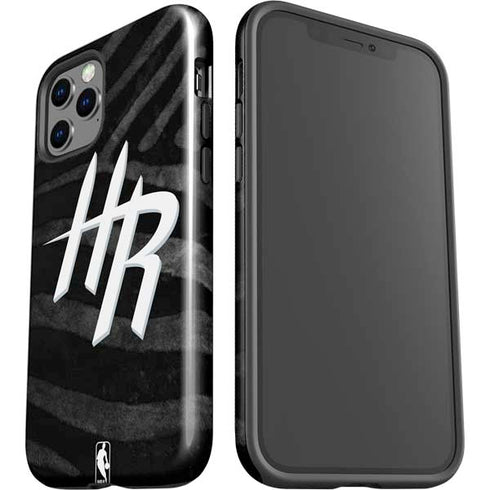 NBA Houston Rockets Black Animal Print iPhone 12 Pro Impact Case