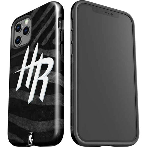 NBA Houston Rockets Black Animal Print iPhone 12 Pro Max Impact Case
