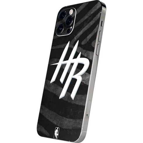 NBA Houston Rockets Black Animal Print iPhone 12 Pro Max Skin