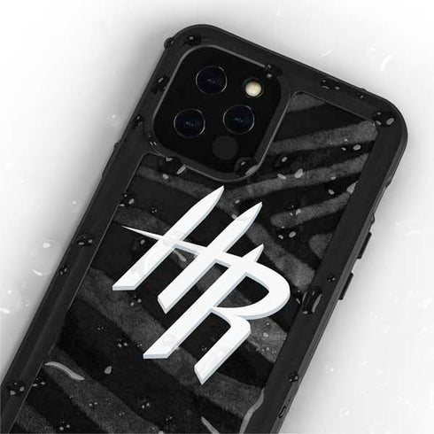NBA Houston Rockets Black Animal Print iPhone 12 Pro Max Waterproof Case