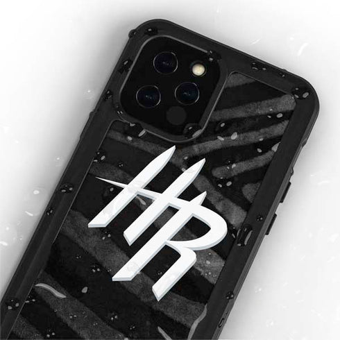 NBA Houston Rockets Black Animal Print iPhone 12 Pro Waterproof Case