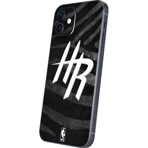 NBA Houston Rockets Black Animal Print iPhone 12 Skin