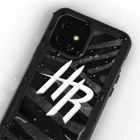 NBA Houston Rockets Black Animal Print iPhone 12 Waterproof Case