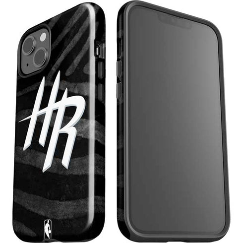 NBA Houston Rockets Black Animal Print iPhone 13 Impact Case