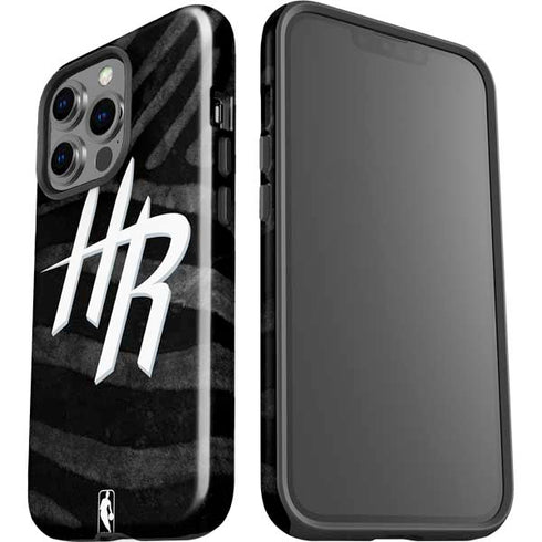 NBA Houston Rockets Black Animal Print iPhone 13 Pro Impact Case
