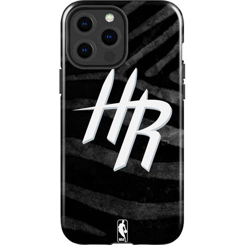 NBA Houston Rockets Black Animal Print iPhone 13 Pro Max Impact Case