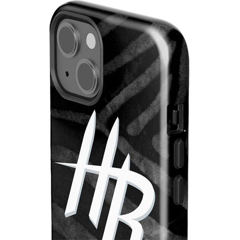 NBA Houston Rockets Black Animal Print iPhone 15 Impact Case