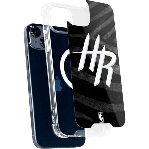 NBA Houston Rockets Black Animal Print iPhone 15 Plus MagSafe Case
