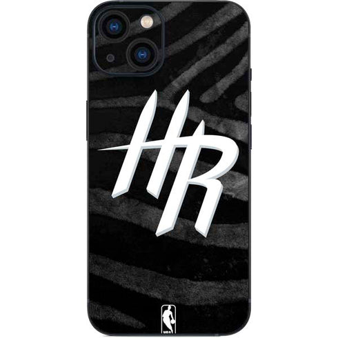 NBA Houston Rockets Black Animal Print iPhone 14 Plus Skin
