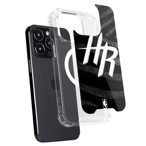 NBA Houston Rockets Black Animal Print iPhone 15 Pro MagSafe Case