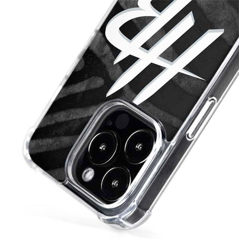 NBA Houston Rockets Black Animal Print iPhone 15 Pro Max MagSafe Case