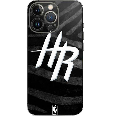 NBA Houston Rockets Black Animal Print iPhone 14 Pro Skin