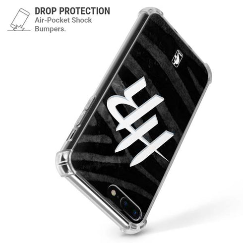 NBA Houston Rockets Black Animal Print iPhone 7/8 Plus Clear Case