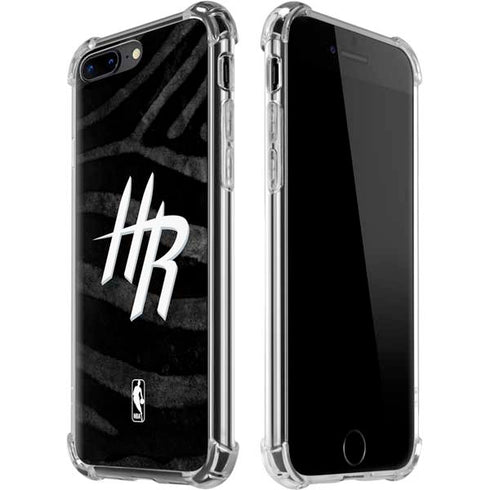 NBA Houston Rockets Black Animal Print iPhone 7/8 Plus Clear Case